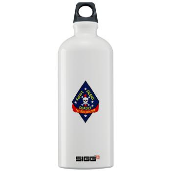 1RB - M01 - 03 - 1st Reconnaissance Battalion Sigg Water Bottle 1.0L - Click Image to Close