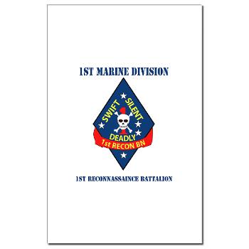 1RB - M01 - 02 - 1st Reconnaissance Battalion with Text Mini Poster Print