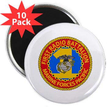 1RBn - M01 - 01 - 1st Radio Battalion 2.25" Magnet (10 pack) - Click Image to Close