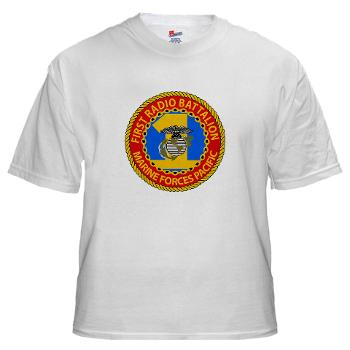 1RBn - A01 - 04 - 1st Radio Battalion White T-Shirt - Click Image to Close