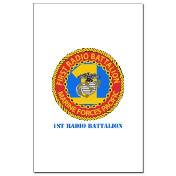 1RBn - M01 - 02 - 1st Radio Battalion with Text Mini Poster Print
