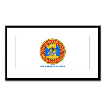 1RBn - M01 - 02 - 1st Radio Battalion with Text Small Framed Print - Click Image to Close