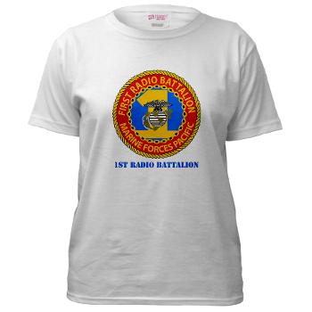 1RBn - A01 - 04 - 1st Radio Battalion with Text Women's T-Shirt - Click Image to Close