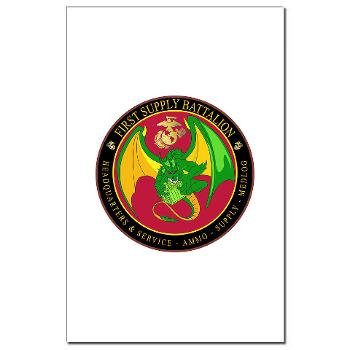 1SB - M01 - 02 - 1st Supply Battalion Mini Poster Print