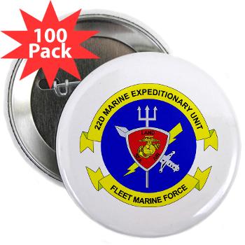 22MEU - M01 - 01 - 22nd Marine Expeditionary Unit - 2.25" Button (100 pack)