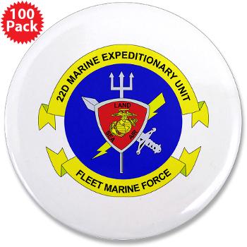 22MEU - M01 - 01 - 22nd Marine Expeditionary Unit - 3.5" Button (100 pack) - Click Image to Close