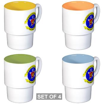 22MEU - M01 - 03 - 22nd Marine Expeditionary Unit - Stackable Mug Set (4 mugs)
