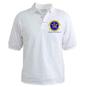 22MEU - A01 - 04 - 22nd Marine Expeditionary Unit with Text - Golf Shirt - Click Image to Close