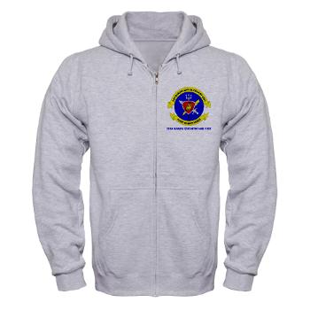 22MEU - A01 - 03 - 22nd Marine Expeditionary Unit with Text - Zip Hoodie