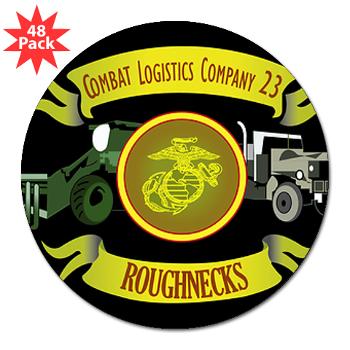 23CLC - M01 - 01 - 23rd Combat Logistics Coy - 3" Lapel Sticker (48 pk) - Click Image to Close