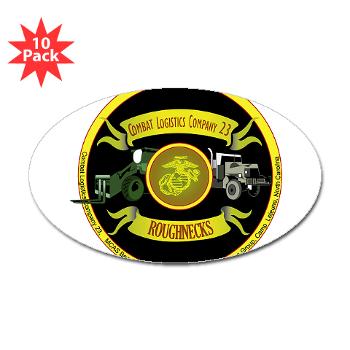 23CLC - M01 - 01 - 23rd Combat Logistics Coy - Sticker (Oval 10 pk) - Click Image to Close