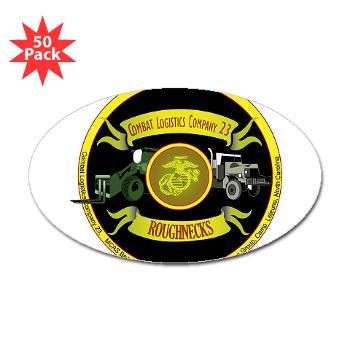 23CLC - M01 - 01 - 23rd Combat Logistics Coy - Sticker (Oval 50 pk) - Click Image to Close