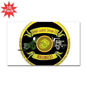 23CLC - M01 - 01 - 23rd Combat Logistics Coy - Sticker (Rectangle 10 pk)