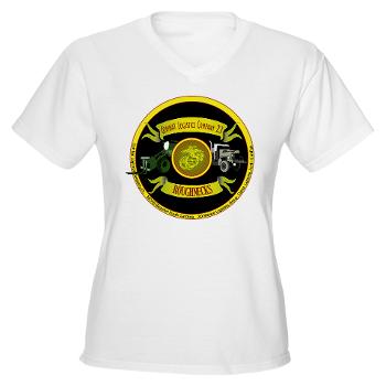 23CLC - A01 - 04 - 23rd Combat Logistics Coy - Women's V-Neck T-Shirt