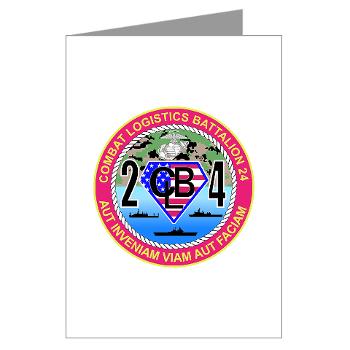 24CLB - M01 - 02 - 24th Combat Logistics Battalion - Greeting Cards (Pk of 10) - Click Image to Close