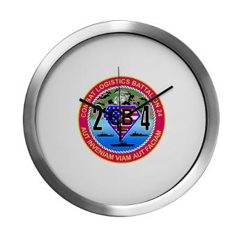 24CLB - M01 - 03 - 24th Combat Logistics Battalion - Modern Wall Clock
