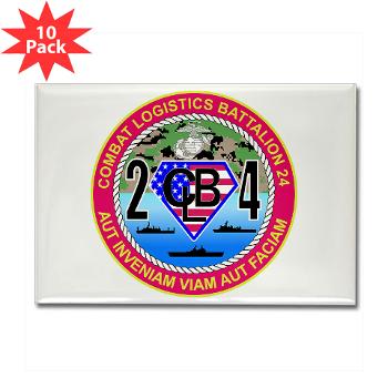 24CLB - M01 - 01 - 24th Combat Logistics Battalion - Rectangle Magnet (10 pack)