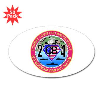 24CLB - M01 - 01 - 24th Combat Logistics Battalion - Sticker (Oval 50 pk)