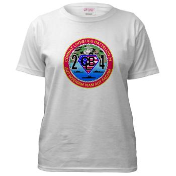 24CLB - A01 - 04 - 24th Combat Logistics Battalion - Women's T-Shirt - Click Image to Close
