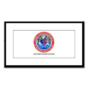24CLB - M01 - 02 - 24th Combat Logistics Battalion with Text - Small Framed Print - Click Image to Close