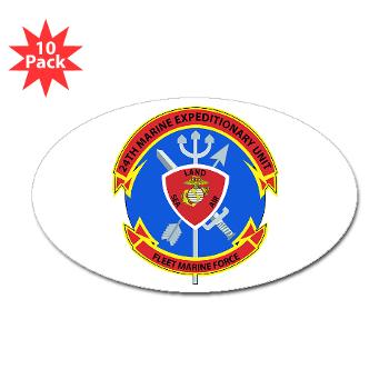 24MEU - M01 - 01 - 24th Marine Expeditionary Unit - Sticker (Oval 10 pk)