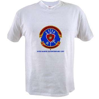 24MEU - A01 - 04 - 24th Marine Expeditionary Unit with Text - Value T-shirt - Click Image to Close