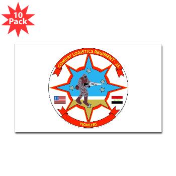 25CLR - M01 - 01 - 25th Combat Logistics Regiment - Sticker (Rectangle 10 pk)
