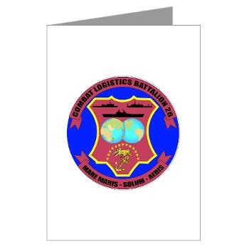 26CLB - M01 - 02 - 26th Combat Logistics Battalion - Greeting Cards (Pk of 10) - Click Image to Close