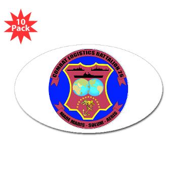 26CLB - M01 - 01 - 26th Combat Logistics Battalion - Sticker (Oval 10 pk)