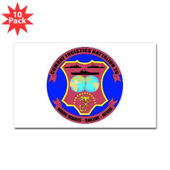 26CLB - M01 - 01 - 26th Combat Logistics Battalion - Sticker (Rectangle 10 pk)