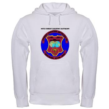 26CLB - A01 - 03 - 26th Combat Logistics Battalion with Text - Hooded Sweatshirt - Click Image to Close