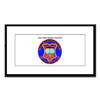 26CLB - M01 - 02 - 26th Combat Logistics Battalion with Text - Small Framed Print