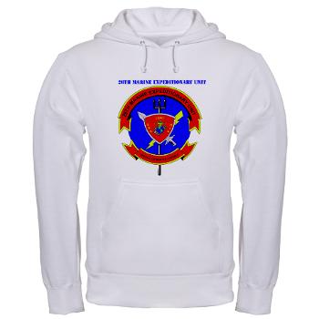 26MEU - A01 - 03 - 26th Marine Expeditionary Unit with Text - Hooded Sweatshirt
