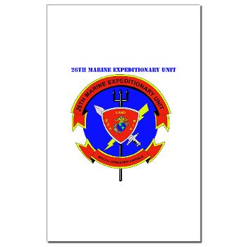 26MEU - M01 - 02 - 26th Marine Expeditionary Unit with Text - Mini Poster Print