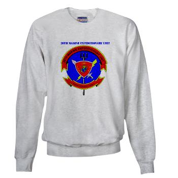 26MEU - A01 - 03 - 26th Marine Expeditionary Unit with Text - Sweatshirt