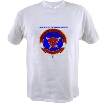 26MEU - A01 - 04 - 26th Marine Expeditionary Unit with Text - Value T-shirt - Click Image to Close