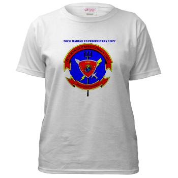 26MEU - A01 - 04 - 26th Marine Expeditionary Unit with Text - Women's T-Shirt - Click Image to Close