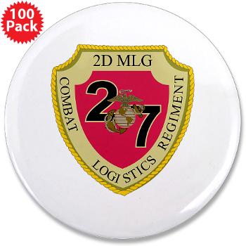 27CLR - M01 - 01 - 27th Combat Logistics Regiment - 3.5" Button (100 pack)