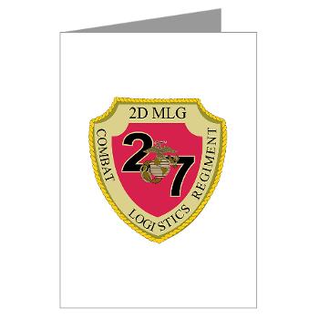 27CLR - M01 - 02 - 27th Combat Logistics Regiment - Greeting Cards (Pk of 10) - Click Image to Close