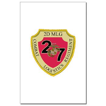 27CLR - M01 - 02 - 27th Combat Logistics Regiment - Mini Poster Print