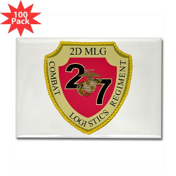 27CLR - M01 - 01 - 27th Combat Logistics Regiment - Rectangle Magnet (100 pack)