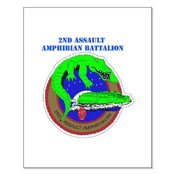 2AAB - M01 - 02 - 2nd Assault Amphibian Battalion with Text Small Poster - Click Image to Close