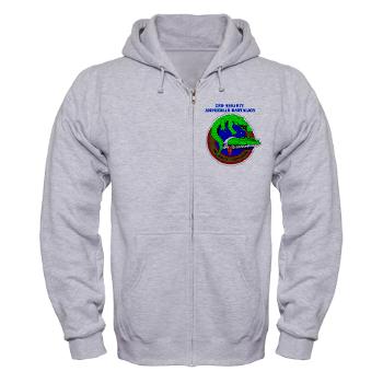 2AAB - A01 - 03 - 2nd Assault Amphibian Battalion with Text Zip Hoodie - Click Image to Close