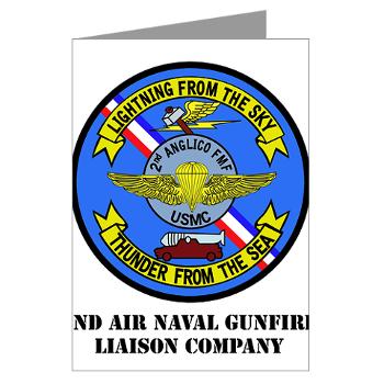 2ANGLC - A01 - 01 - USMC - 2nd Air Naval Gunfire Liaison Company with Text - Greeting Cards (Pk of 20) - Click Image to Close