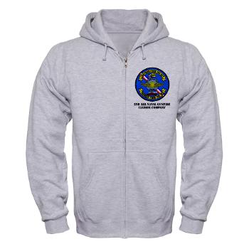 2ANGLC - A01 - 01 - USMC - 2nd Air Naval Gunfire Liaison Company with Text - Zip Hoodie - Click Image to Close
