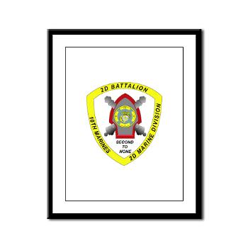 2B10M - M01 - 02 - 2nd Battalion 10th Marines - Framed Panel Print - Click Image to Close