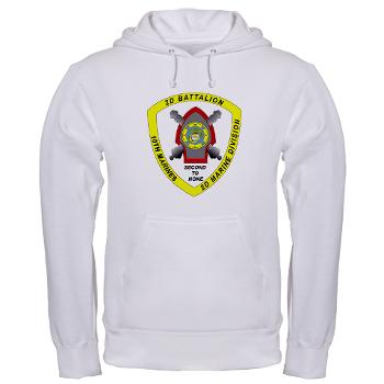 2B10M - A01 - 03 - 2nd Battalion 10th Marines - Hooded Sweatshirt - Click Image to Close