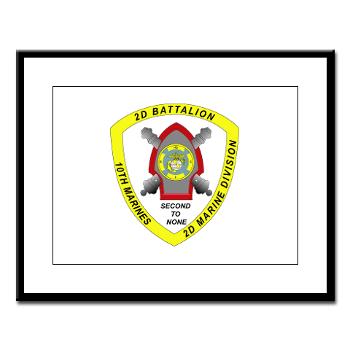 2B10M - M01 - 02 - 2nd Battalion 10th Marines - Large Framed Print - Click Image to Close