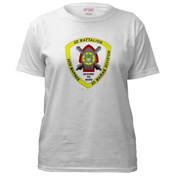 2B10M - A01 - 04 - 2nd Battalion 10th Marines - Women's T-Shirt