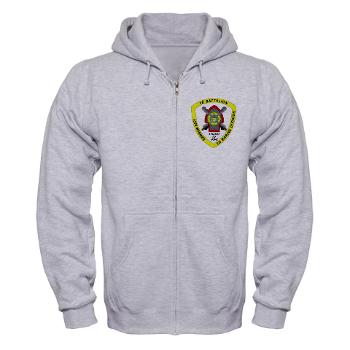 2B10M - A01 - 03 - 2nd Battalion 10th Marines - Zip Hoodie - Click Image to Close
